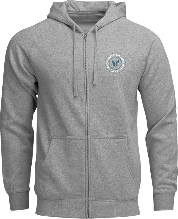 Thor - Hoodie Zip Up Badge Htr Gray 2x -