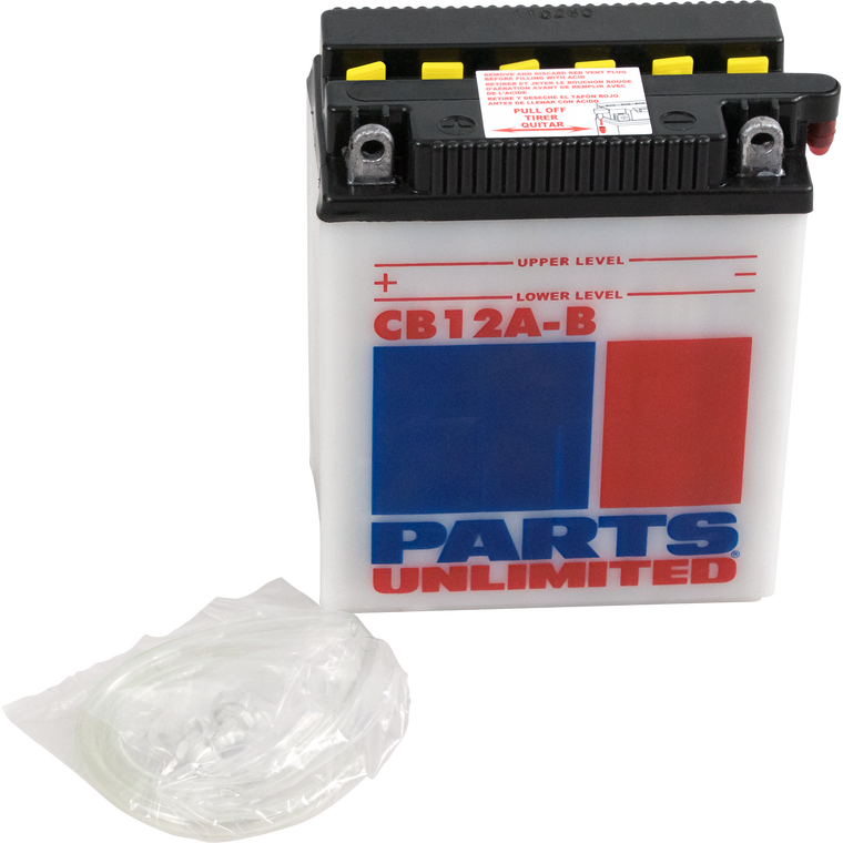 Parts Unlimited - Battery - YB12A-B - Heavy-Duty Battery - CB12A-B