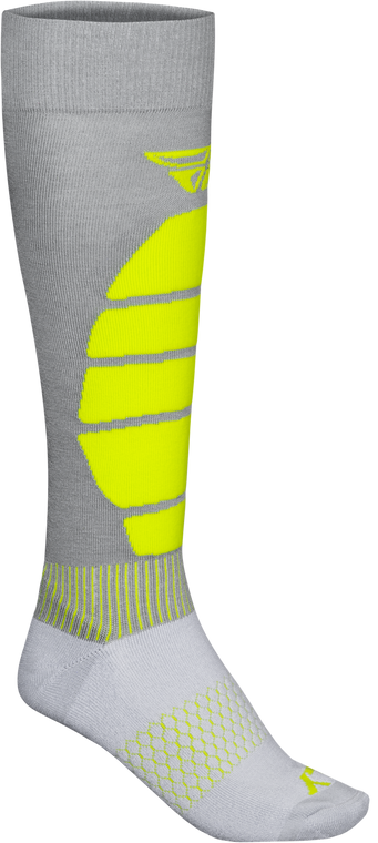 Fly Racing - Snow Performance Coolmax Sock Grey/hi-vis Lg/xl - 350-0577L