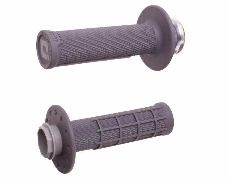Odi - Micro-x Lock-on Grips Half-waffle Grey/black (soft) - H36MXG