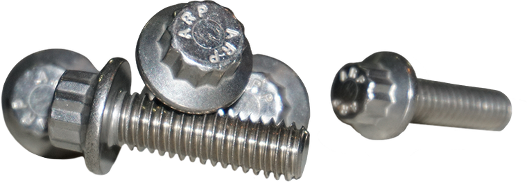 Lyndall Brakes - 12 Point Rear Rotor Bolts Machined Finish  3/8-16x1 - 107-9651