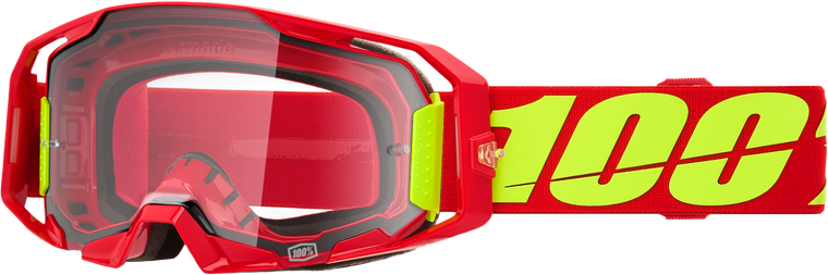 100-percent - Armatic Goggle Red Clear Lens - 50059-00005