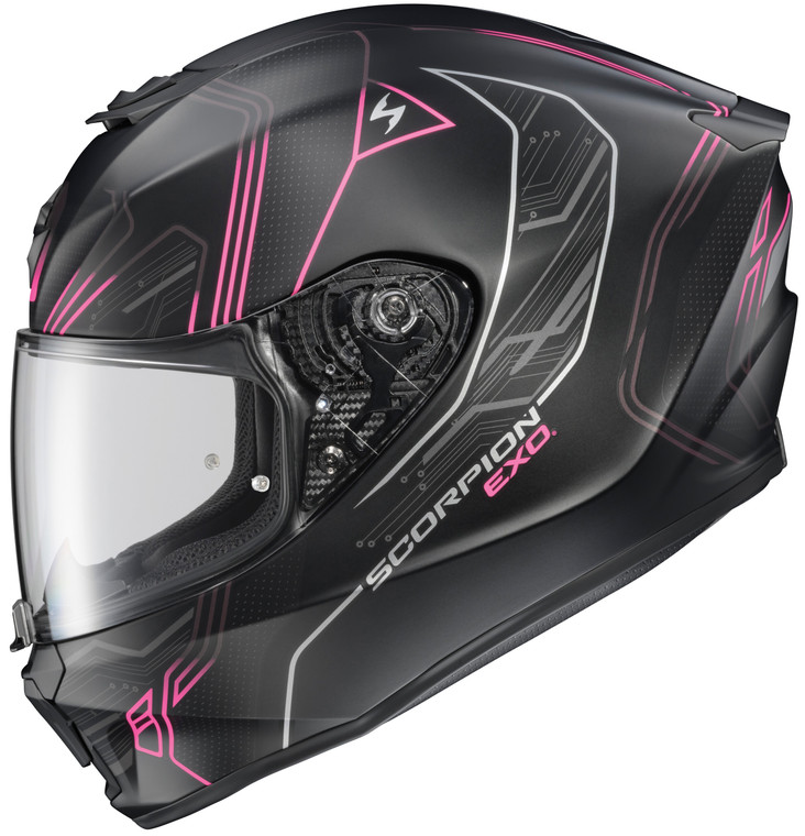 Scorpion Exo - Exo-r330 Full-face Helmet Bendr White/pink Lg - 33-1315
