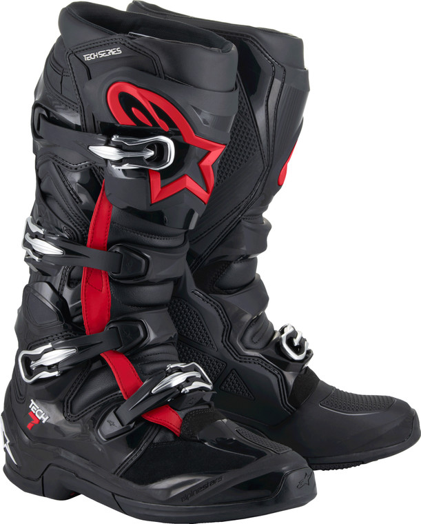 Alpinestars - Tech 7 Boots Black/red Fluo 11 - 2012025-1030-11