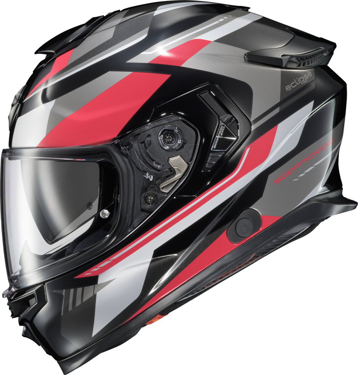 Scorpion Exo - Exo-eclipse Full Face Helmet Lunar Red/white/black Lg - ECL-1135