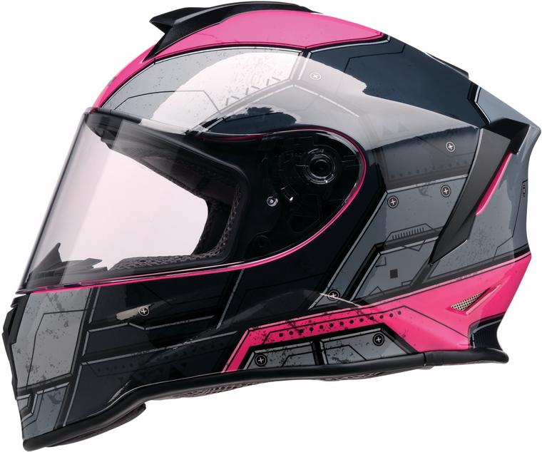 Z1r - Helmet Yth Warrant Sentinel Bk/pk Md - 0102-0296