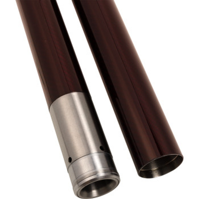 Custom Cycle Engineering - Fork Tube 49mm 23 7/8 Stock Deep Red Carbon Fiber - 716103