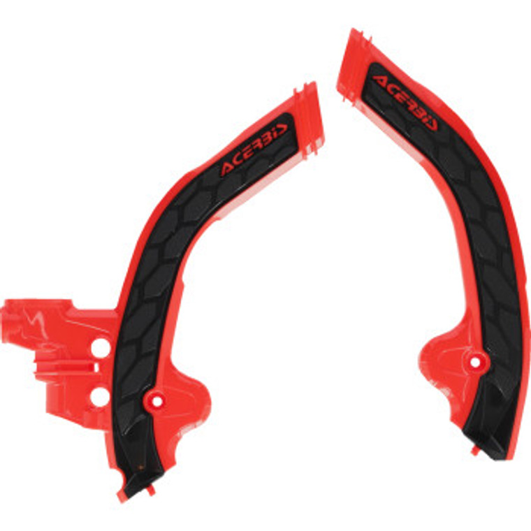 Acerbis - Frame Guards- X-grip Beta Race Edition: Red/black - 2985451018 Acerbis - Frame Guards- X-grip Beta Race Edition: Red/black - 2985451018