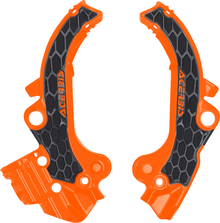 Acerbis - Frame Guards- X-grip Sx65 Orange/black - 2985891008