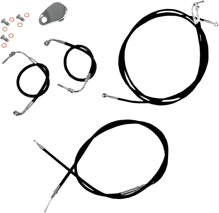 La Choppers - Cable Kt Bk18-20"fltr Abs - LA-8050KT-19B
