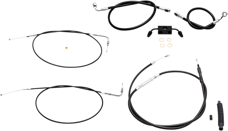 La Choppers - Cable Kit Bk Mini Xl Abs - LA-8321KT-08B