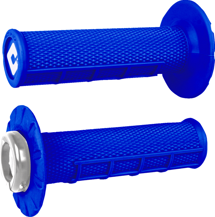 Odi - Grips 1/2 Waffle V2.1 Lock On Atv Bright Blue/sil - J33HWU-S