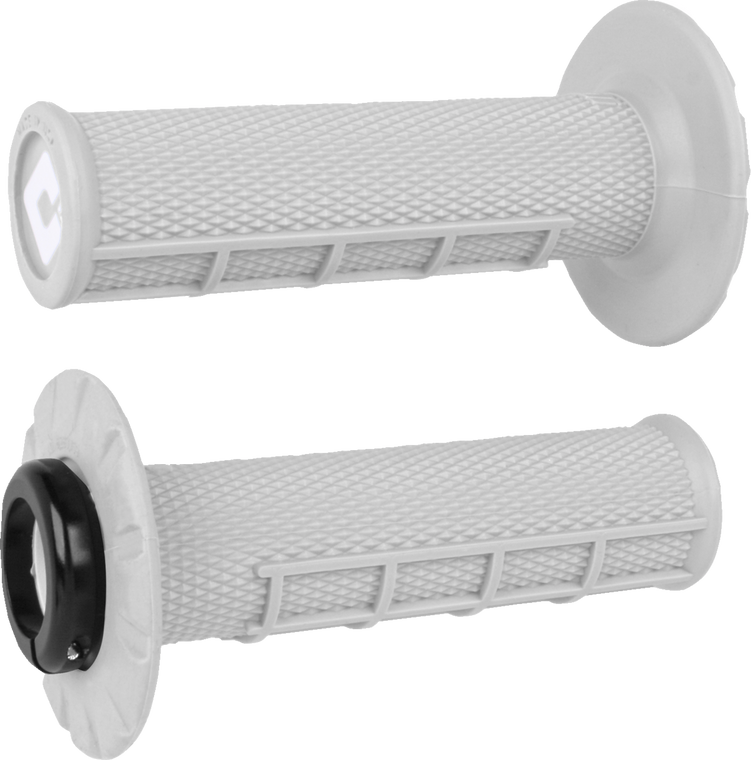 Odi - Grips 1/2 Waffle V2.1 Lock On Atv Wht/blk - J33HWW-B