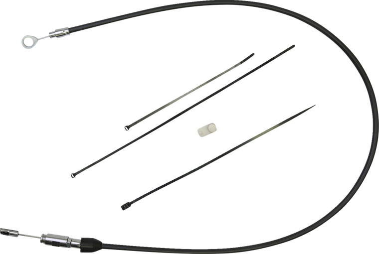 Drag Specialties - Clutch Cable Upper Blk/chrm - 0652-3060