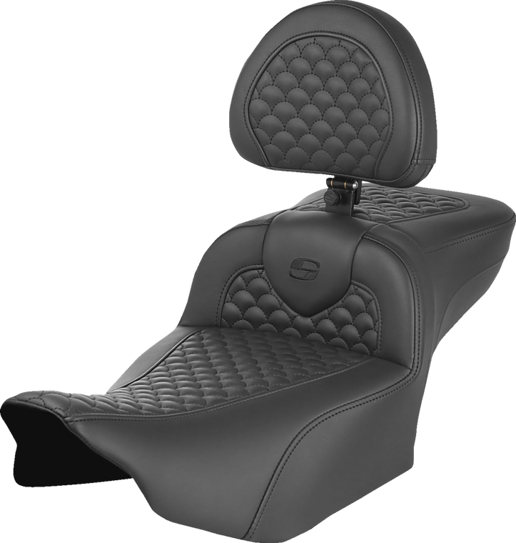 Saddlemen - Seat Roadsofa Dragon Stitch Extended Reach W/ Driver Br - 823-07-209B0