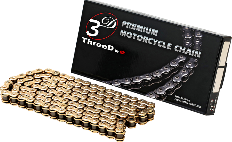 Ek - Chain 520l3d 120 Links Gold Rivet Master - 520L3D-120G
