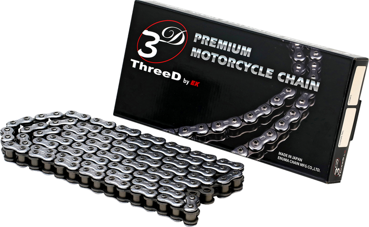 Ek - Chain 525l3d 120 Links Chrome Rivet Master - 525L3D-120C Ek - Chain 525l3d 120 Links Chrome Rivet Master - 525L3D-120C