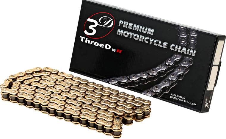 Ek - Chain 520rv3d 130 Links Gold Rivet Master - 520RV3D-130G Ek - Chain 520rv3d 130 Links Gold Rivet Master - 520RV3D-130G