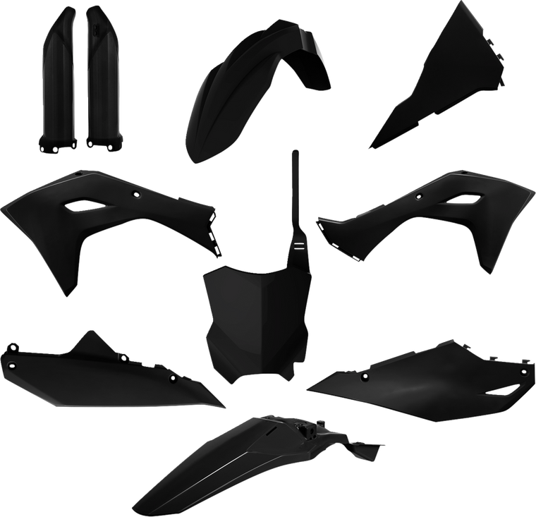 Polisport - Body Kit With Fork Guards Kx450f Black - 91362