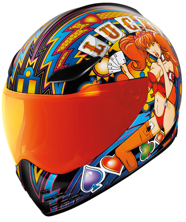 Icon - Domain Helmet - Lucky Lid 4 - Red - 3XL - Domain Lucky Lid 4 Helmet - 0101-14957