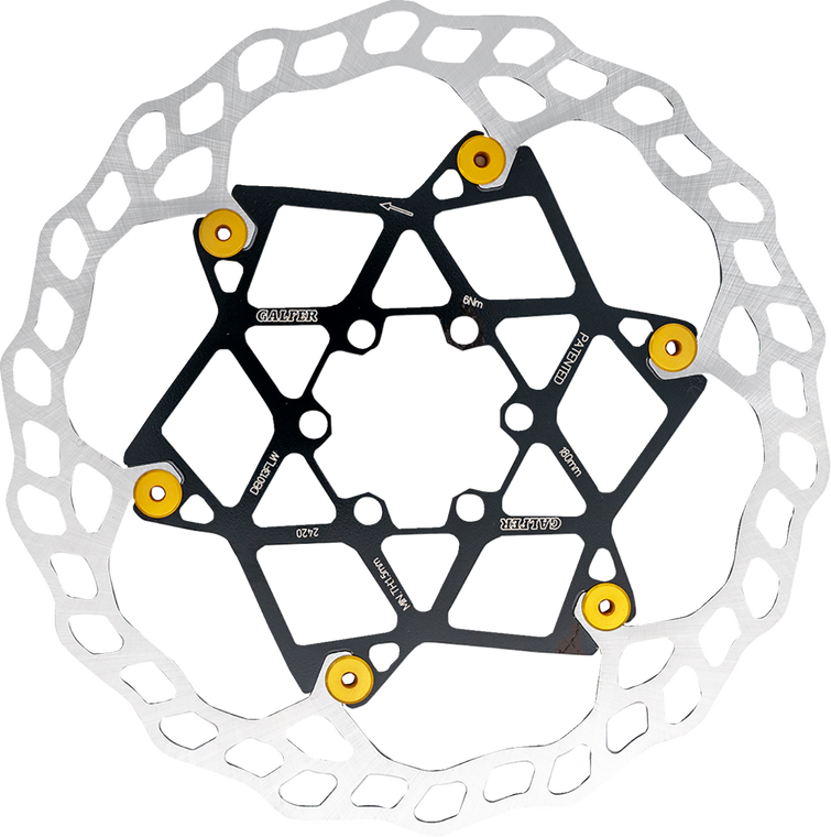 Galfer - Brake Rotor Bike 203x2.0mm Floating Yellow - DB014FLWY