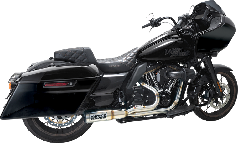 Vance & Hines - High Output 2-1 Exhaust Brushed Touring - 27321-22