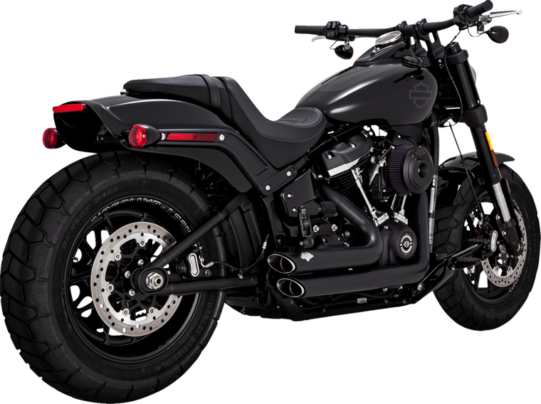Vance & Hines - Short Shots Staggered Exhaust Black - 47333-22