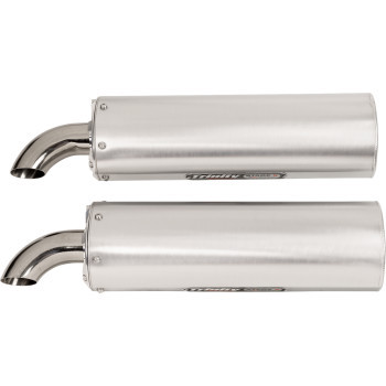 Trinity Racing - Exhaust Dual Brushed Rzr Xp1000 - TR-4190D