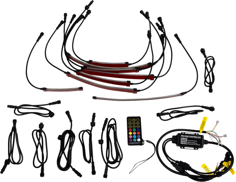 Moose Racing - Underglow Kit Atv/utv 8 Pc Moose - 75-200-MSE