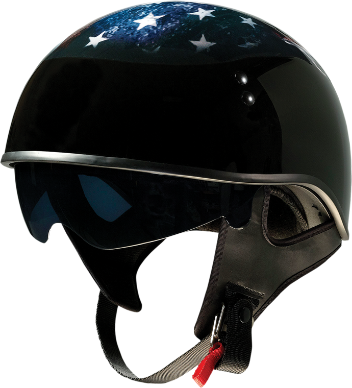 Z1r - Vagrant Helmet - USA Skull - Black - Large - Vagrant USA Skull Helmet - 0103-1310