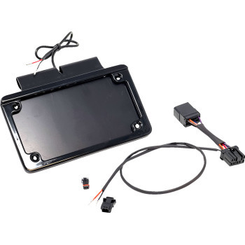 Namz - Hanger Saddlebag Tag W/blk Illum Lic Plate Frame 97 Flhr - NIBTH-B01