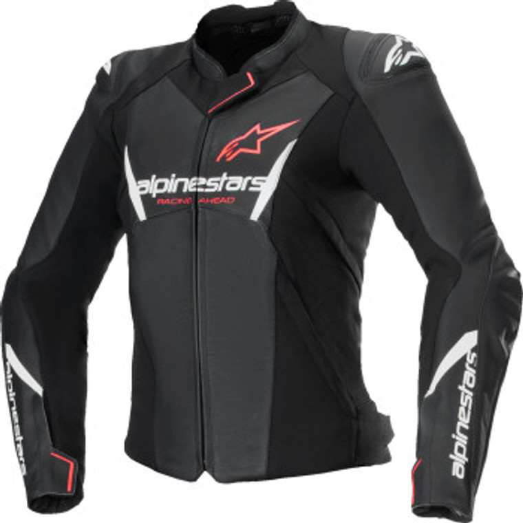 Alpinestars - Jacket Stella Fstr V3 Lthr Blk/wht/crl 50 - 3113625-1781-50