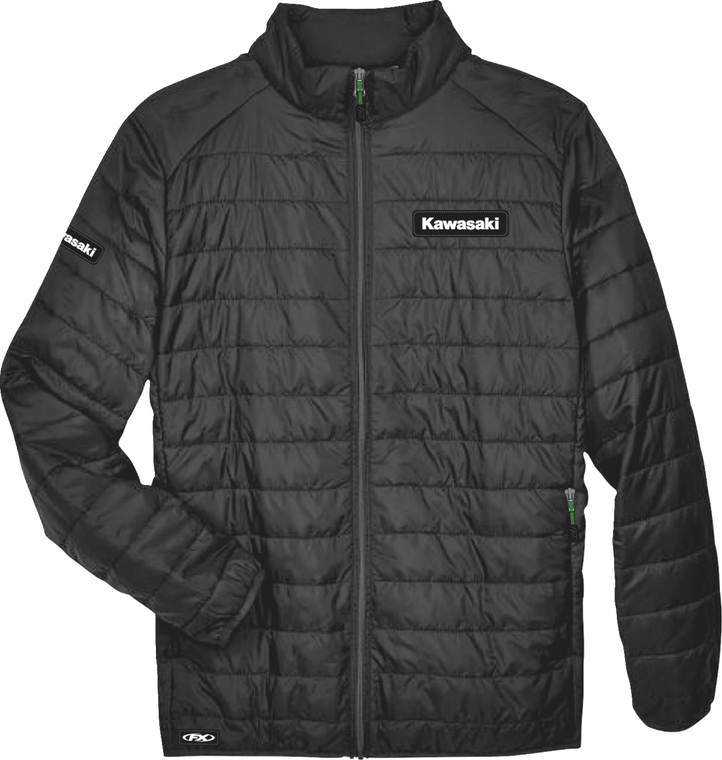 Factory Effex - Jacket Kawasaki Puffer Bk Lg - 28-85114