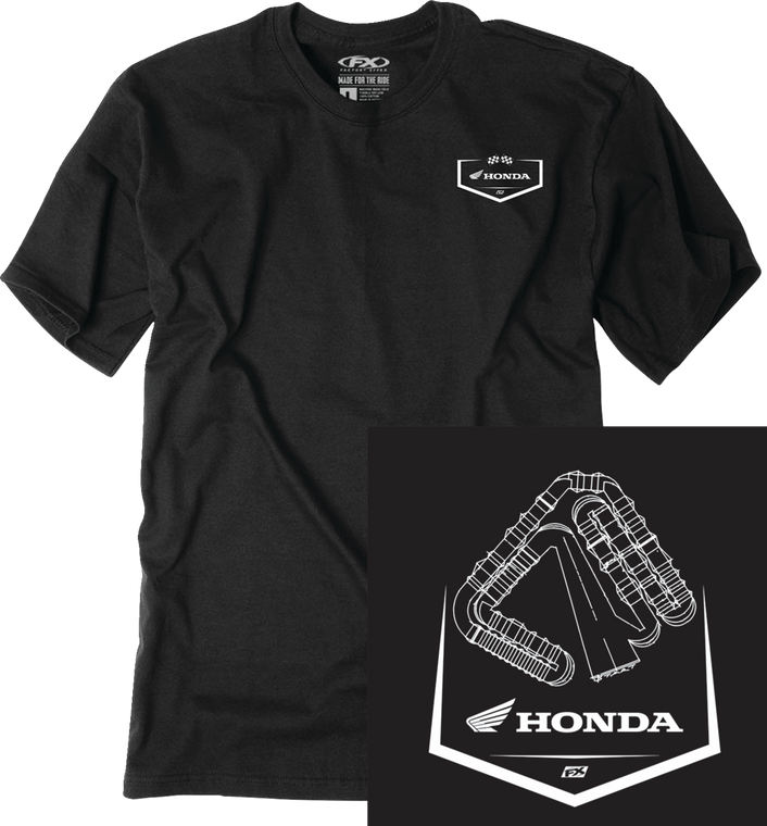 Factory Effex - Tee Honda Track Bk Md - 28-87302