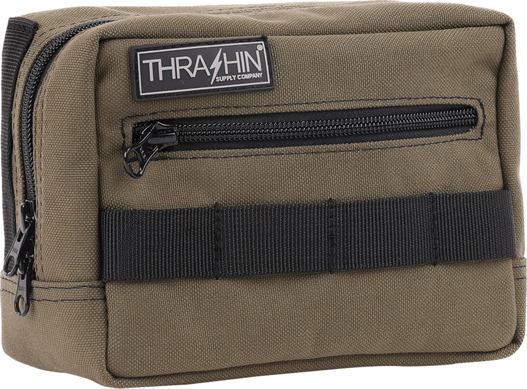 Thrashin Supply Co. - Bag Handlebar Tsc Green - THB-0007