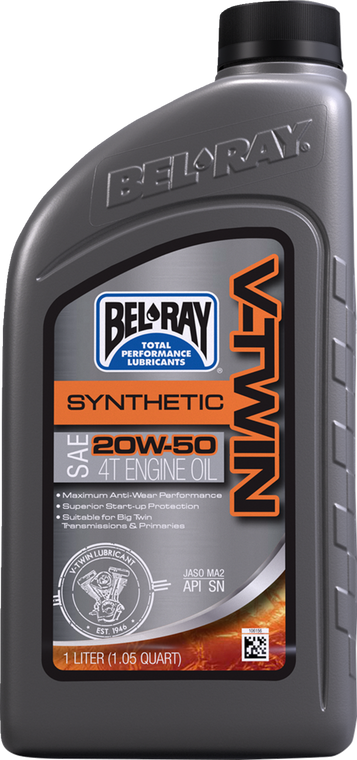 Bel-ray - Oil Vtwin Synthetic 20w50 1l - 303133000000 Bel-ray - Oil Vtwin Synthetic 20w50 1l - 303133000000