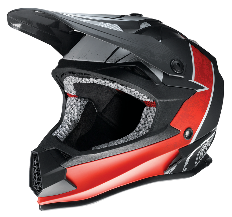 Z1r - Youth F.I. Helmet - Fractal - MIPS - Matte Black/Red - Medium - Youth F.I. Fractal MIPS Helmet - 0111-1518