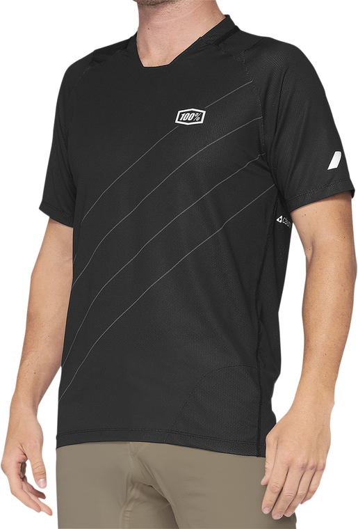 100 Percent - Jrsy Celium Gy/bk Lg - 41204-290-12