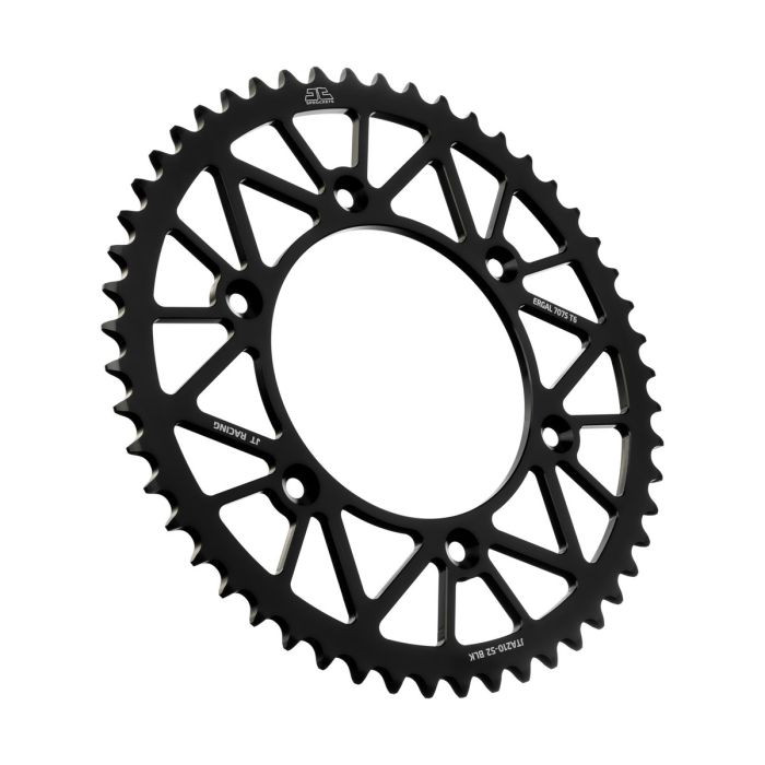 Rear Alloy Sprocket Black 52-tooth - JTA210.52BLK