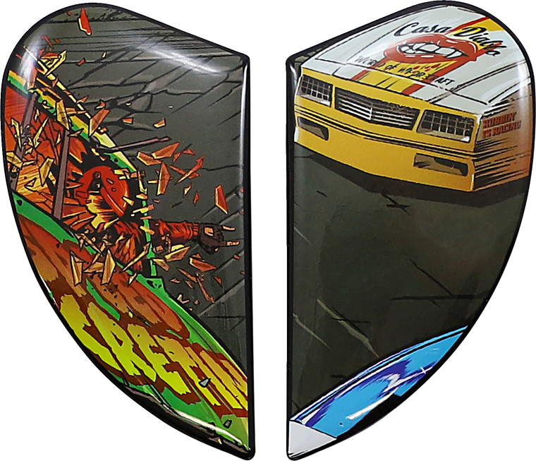 Icon - Airform Side Plates - Stroker - Black - Airform Helmet Side Plates - 0133-1360