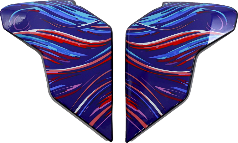 Icon - Airflite Side Plates - Betta - Blue - Airflite Helmet Side Plates - Betta - 0133-1381