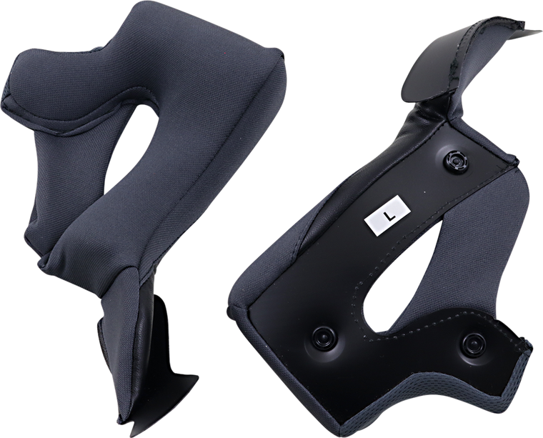 Z1r - Warrant Cheek Pads - Black - Large - Warrant Helmet Cheek Pads - 0134-2686