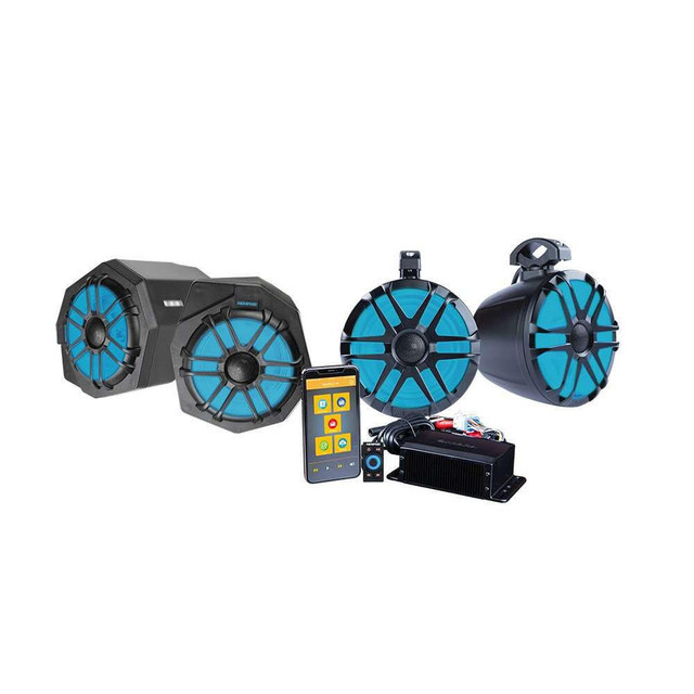 Memphis Audio Can-Am Maverick X3 Core4 Plus 4-Speaker Audio Kit W/ Sub - X30CORE4P