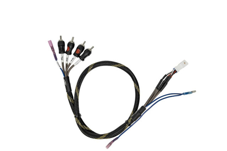 UTV Stereo Can-Am Maverick R BRP Go Front / Rear RCA Output Harness (With Remote) - UTVS-R-GO-RCA-OUT