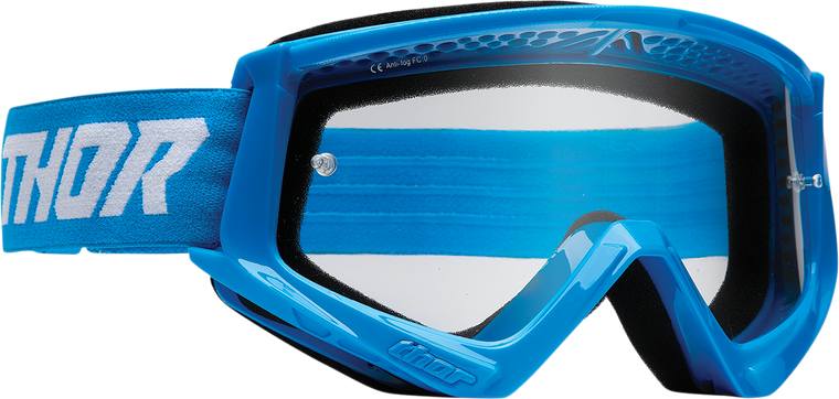 Thor - Combat Goggles - Racer - Blue/White - Combat Racer Goggles - 2601-2708