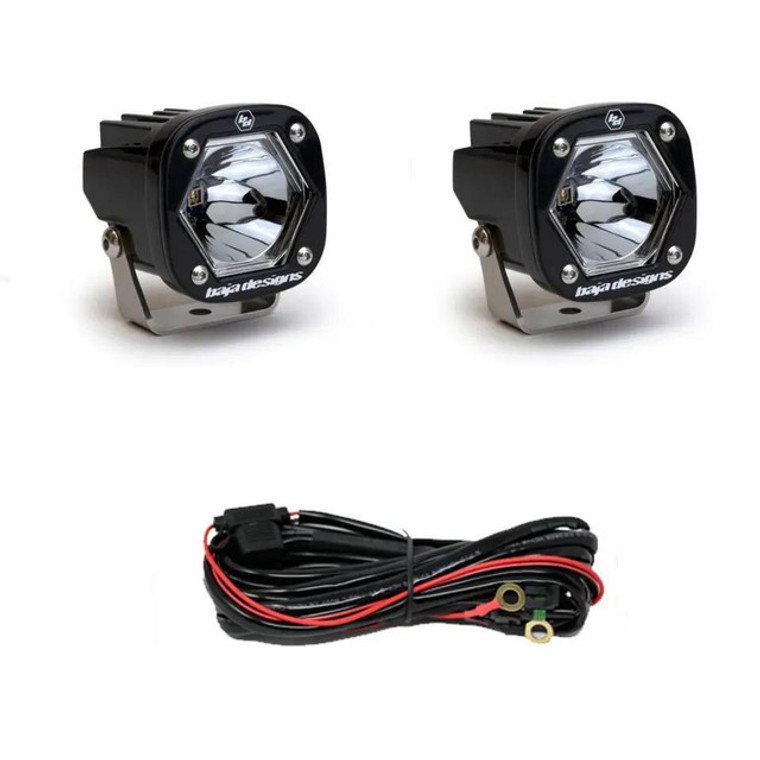 Baja Designs S1 Black Laser Auxiliary Light Pod Pair - 387807 Baja Designs S1 Black Laser Auxiliary Light Pod Pair - 387807
