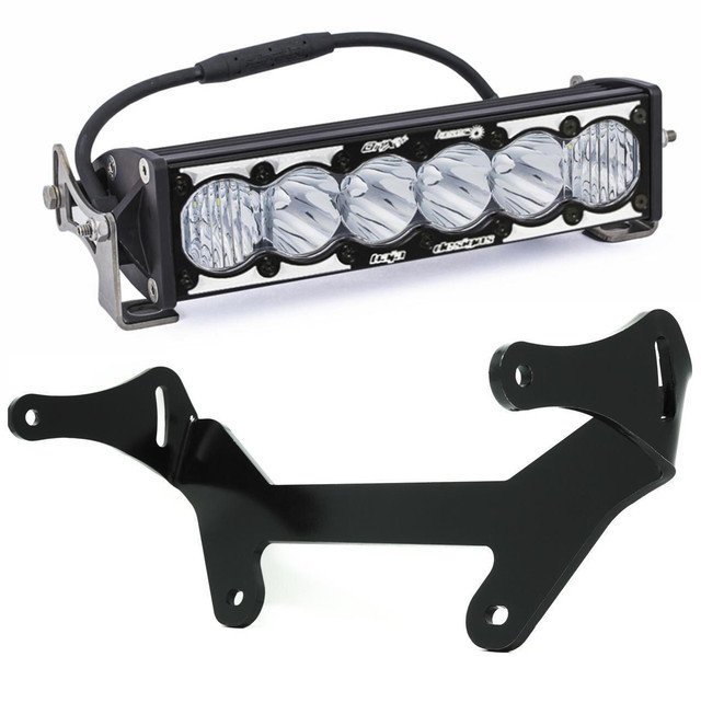 Baja Designs Can-Am Maverick X3 OnX6+ LED/Laser Hybrid Shock Mount Light Bar Kit (10") - 447097