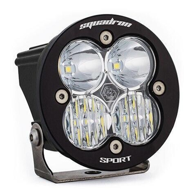 Baja Designs Squadron-R Sport Black LED Auxiliary Light Pod (Driving/Combo) (Clear) - 580003