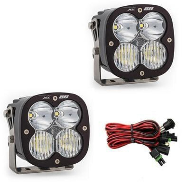 Baja Designs XL80 LED Auxiliary Light Pod Pair (Driving/Combo) (Clear) - 677803