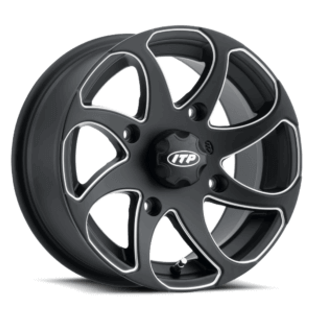 ITP Tires Twister UTV Wheel (14x7) (4x110) (Matte Black) (Right) - 1422326727BL